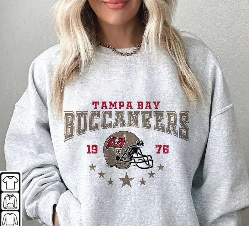 Tampa Bay Football Sweatshirt, Vintage 90s Football Sweater, Made In USA, Gift For Football Fan