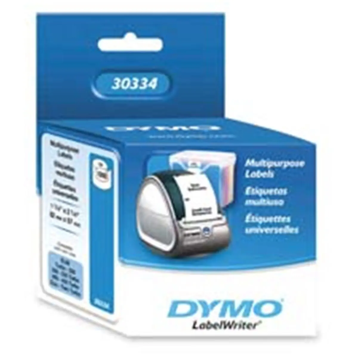 Dymo Corporation DYM30334 Medium Multipurpose White Labels - 2.25in x 1.25in, 1000 per Roll, Compatible with Dymo LabelWriters EL60, Twin, 330, Duo Label Writers, Twin Turbo, 330 Turbo