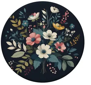 Modern Garden - Lush Florals Against Night Sky PopSockets Standard PopGrip
