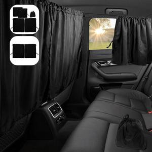 universal privacy curtain set, car privacy curtain, car interior accessories for travel, camping, sleeping, sunshade cover, protector