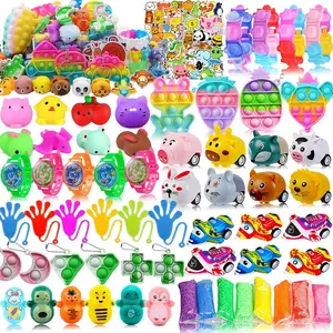 126 Pcs Pop Party Favors for Kids, Classroom Prize Toys, Pinata Stuffers Goodie Bag Fillers Mother Gift