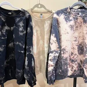 Bleached custom gildan sweatshirts