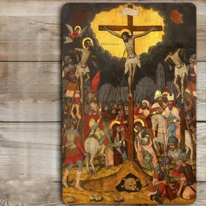 Greek Orthodox Jesus Christ Cross Icon, UV Printed Decorative Wall Art, Religious Home Office Decoration, Friend Gift, Ornaments, No Ca Prop 65 Re