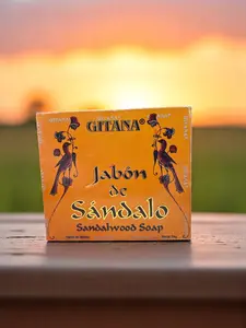 Gypsy Sandalwood Soap / Jabon Gitana Sandalo Body Care Cleanser Skin Repair Cleansing Paraben Free