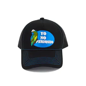 Yo No Periqueo Mesh Trucker Hat Blue Camo
