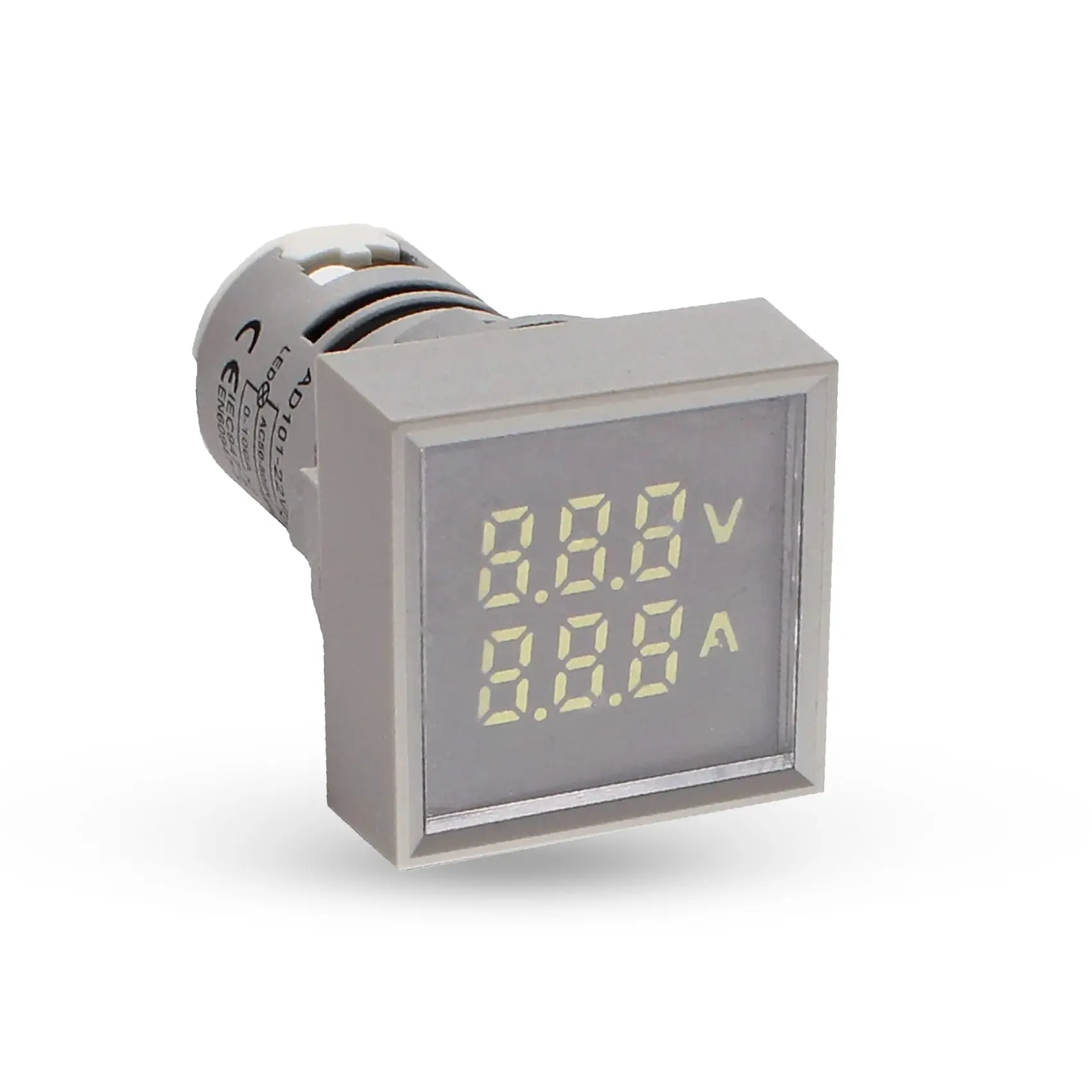 Shopcorp Digital Led Display Indicator Voltmeter and Ammeter - AC50-500V and 0-100A (Gray/Red)