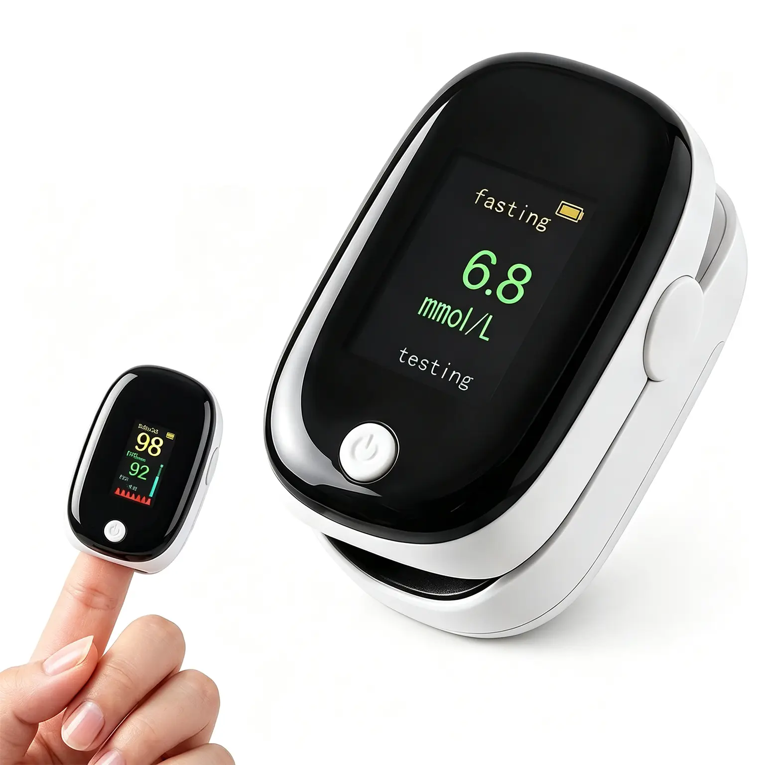 Non-invasive fingerstick blood glucose meter with results in 5 seconds—the perfect gift for your elders Non-invasive fingerstick blood glucose meter with results in 5 seconds—the perfect gift for your elders