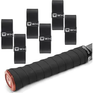 Tennis Racket Grip Tape, 6 Pack Precut Anti Slip Tennis Grip Tape, Super Absorbent Dry Feel Tennis Grips Overgrip for Tennis, Pickleball