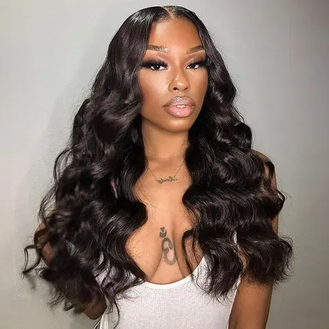 [Clearance Sale] BGMgirl Ocean Wave 6x4 HD Lace Wear Go Glueless Human Hair Closure Wig, 180% Density Pre-Bleached Knots Pre-Plucked Hairline Pre-Cut Lace, Glueless Wigs Human Hair, Fall Style #sohochic