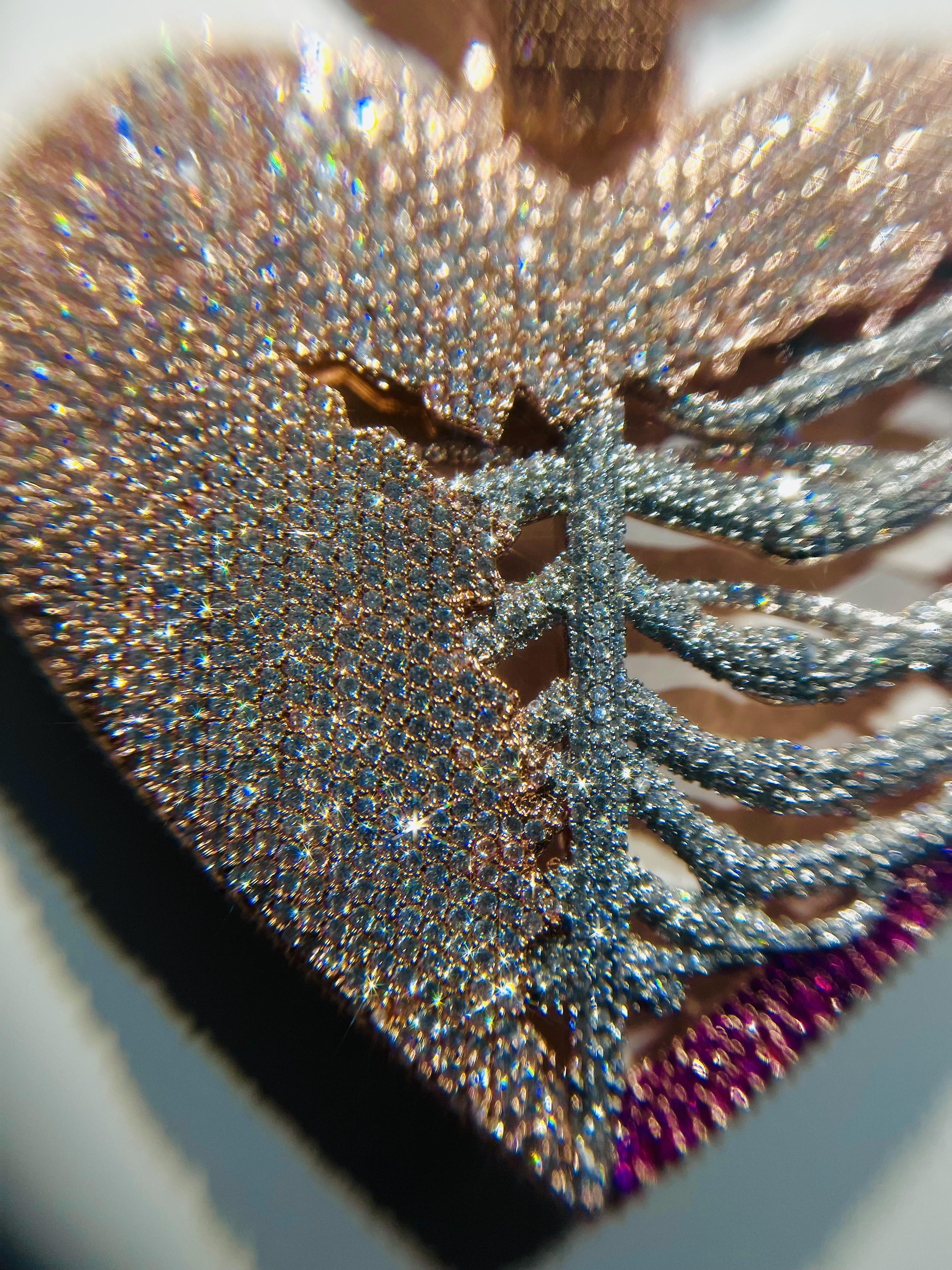 Personalized Customized Love Iced Pendant VVS Full Diamond Particle Rose Gold High Quality, Shining Hip Hop Street Culture Valentine's Day Father's Day Mother's Day Gift