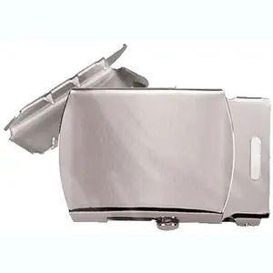 Chrome Plated - Military Web Belt Buckle & Tip