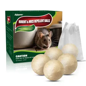 Kufonsung Natural Home & Car Pest Deterrent Balls, Safe for Families, Long-Lasting Peppermint Scent, 30-60 Days Protection （12 pieces per box）