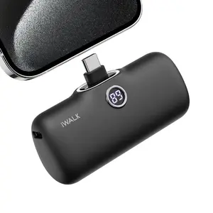 iWALK USB-C Portable Charger, Mini 20W 4800mAh, Wireless Power Bank Fast Charging Travel Battery Pack Compatible with iPhone 16/15/15 Plus/15 Pro/15 Pro Max, Andriod Samsung Compact power bank