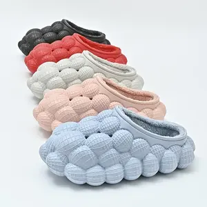 Winter Thermal Lined Soft Sole Bubble Slippers - Women's Bubble Slides