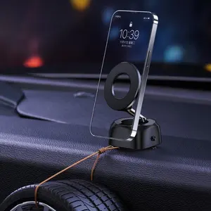 360° Rotating Car Phone Mount – Secure Clip Design, No-Fall Dashboard Holder, Universal Fit for iPhone, Samsung & 4–7” Smartphones