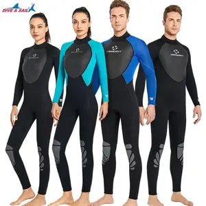 Neoprene Wetsuit One-piece Warm Full-body Wetsuit Surfing Swimsuit Water Sports Scuba Diving Snorkeling Wetsuits