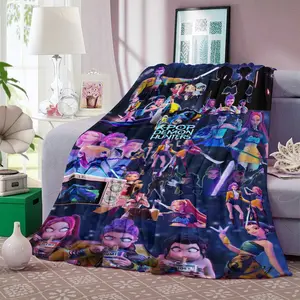 Kpop Blanket for K-Pop Fans, Soft Korean Blanket for Teens & Adults, Ideal Birthday Gift for Women & Men, Perfect for Sofa or Bed Use, Soft Throw Blanket