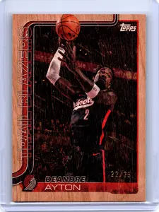 2025-26 Topps #124 Deandre Ayton Wood #/25
