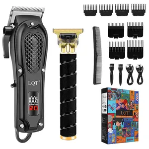 Professional Hair Clippers for Men, Professional Barber Clippers and Trimmer Set, Mens Cordless Clipper, Fade Haircut Kit, Electric Hair Cut Machines