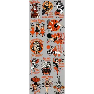 DRINK UP WITCHES PREMADE GANGSHEET  - 22X60  DTF TRANSFERS - DIRECT TO FILM