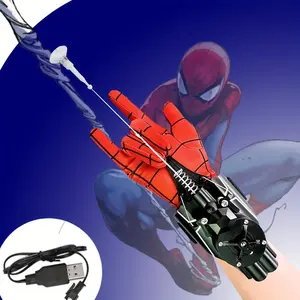 Superhero Shooter, Hero-Web Launcher - 9.4 Foot Automatic Rope Launcher with USB Charging, a Toy for Kids to Role-Play As Superheroes, Perfect for Halloween And Christmas Gifts