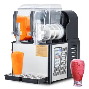 Commercial Slushie Machine – Stainless Steel Frozen Drink Maker, Self‑Cleaning, for Margaritas, Smoothies & Cocktails – Ideal for Home & Small Business Use