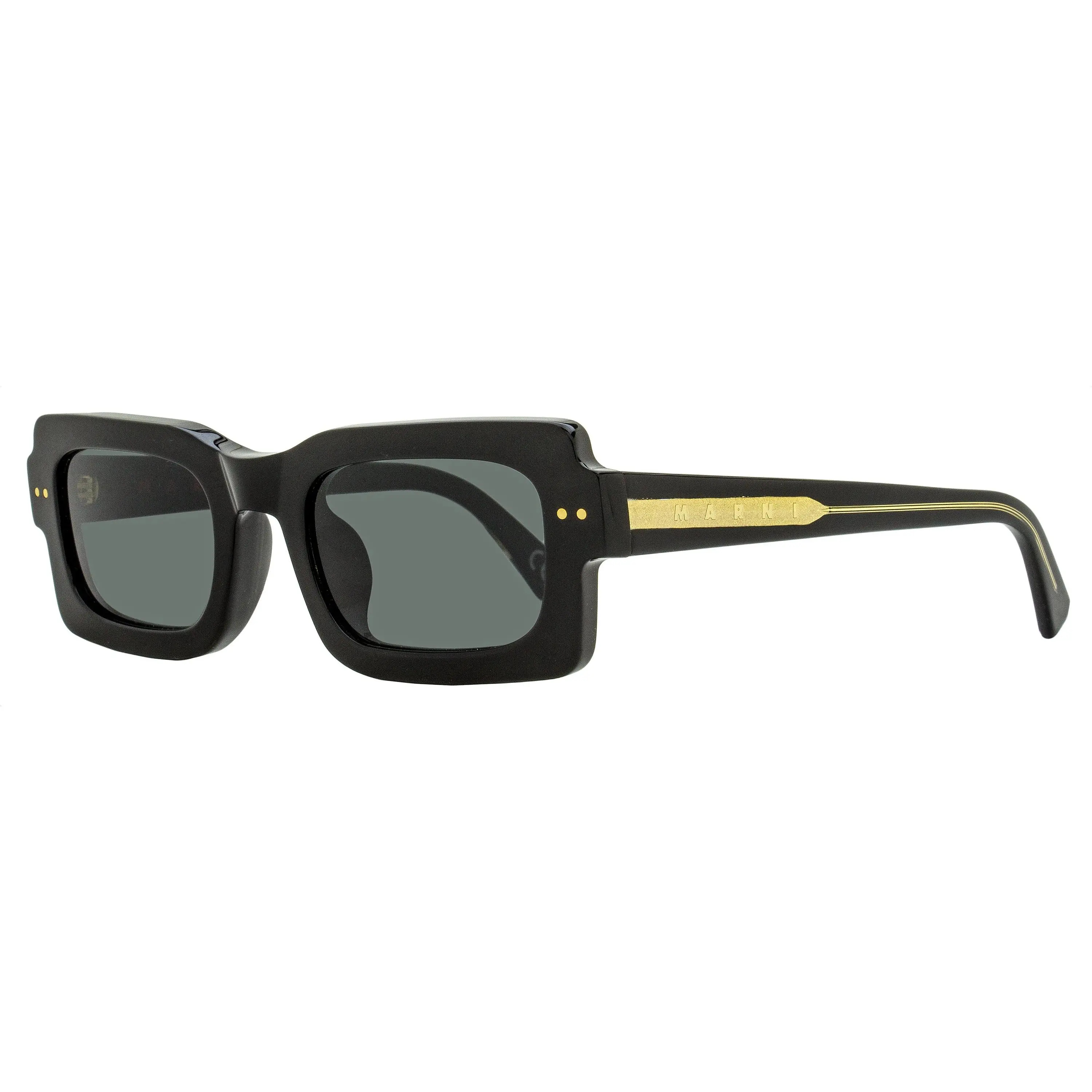 Marni Low Profile Sunglasses Lake Vostok HGK Black 51mm
