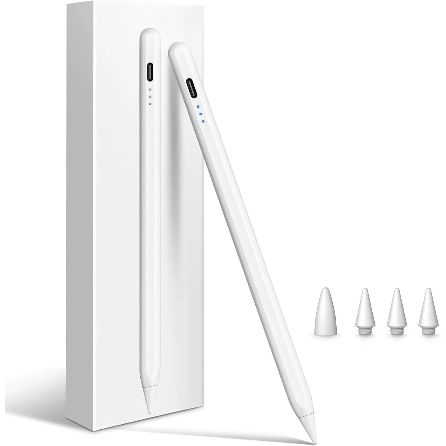 Stylus pen for iPad 2025-2018 with faster charge, tilt sensor pencil compatible with iPad 10/9/8/7/6,11th A16, air 11/13 M2/M3, pro 11/13 M4,Pro 12.9 ", air 5/4/3, mini 7/6/5