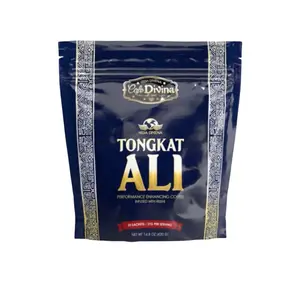 Café Divina Tongkat Ali Performance Enhancing Coffee Infused with Natural Tongkat Ali Extract 20 Sachets 210mg Per Serving 14.8 Oz United States - Beverage Flavor Taffy