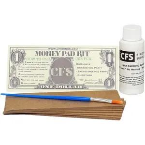 DIY Money Padding Kit Includes 2oz Precision Padding Compound USA Made Recycled Chipboard and a Pad Brush