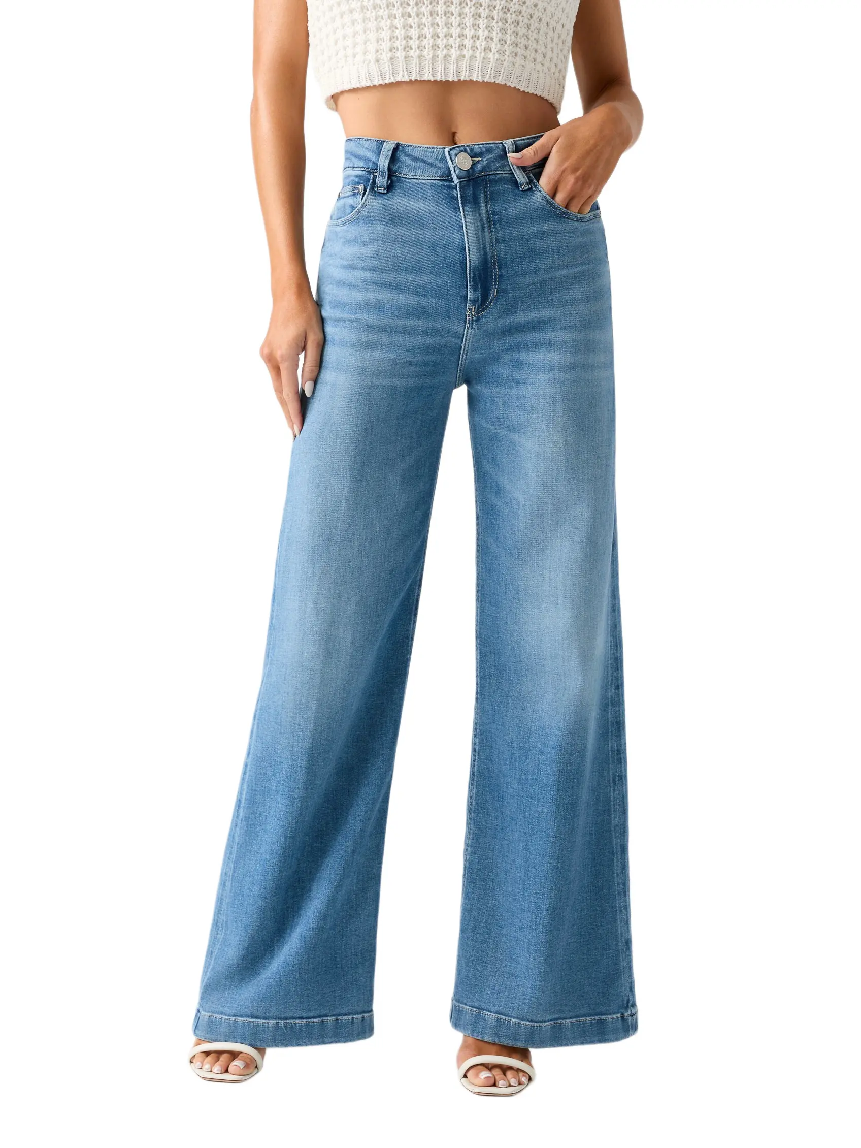 GUESS Female Bellagio wide-leg jeans