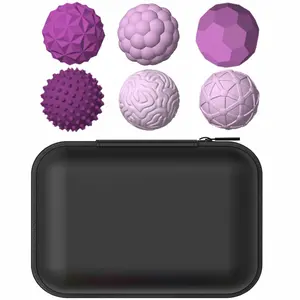 Silicone Magnetic Ball Set, 8 Counts/set Fidgeting Relax Toys with Elastic Texture, Assorted Colors, Stress Relief Spiky Sensory Toys for Adults & Teens, Anti Stress Kit