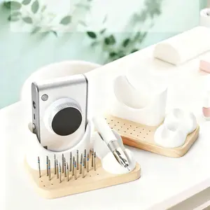 3-in-1 Nail Drill Bits Holder, 24-Hole Organizer for Nail Art Tools
