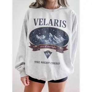 Velaris A Court Of Thorns And Roses Sweatshirt (officially Licensed), Acotar Merch, Sarah J Maas Book Lovers Crewneck.