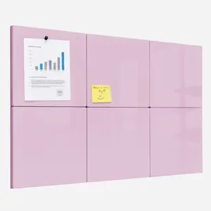 Comix Aesthetic Modular Whiteboard Tiles 6-Pack - Magnetic & Rental-Friendly Wall Decor for Dorm, Home Office & Study Goal Tracking