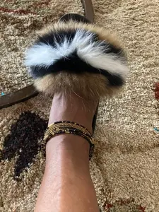 White Speckled Gold Anklets for Women and Girls - Elegant Color Scheme