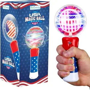 ArtCreativity Patriotic Light-Up Magic Ball Toy Wand, 1 Count
