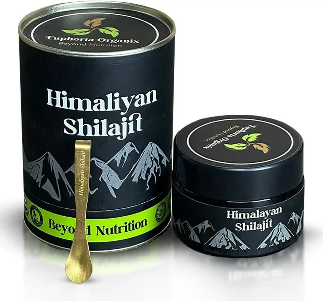 Pure SHILAJIT Resin 600mg - Organic Purified Natural Himalayan Shilajit with Rich Fulvic and Humic Acid (30 Grams)