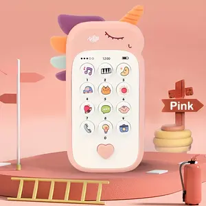 Interactive Educational Unicorn Toy Phone for Toddlers, Play, Bite-Resistant Design, Music & Storytelling Features, No Aaa Batteries Included