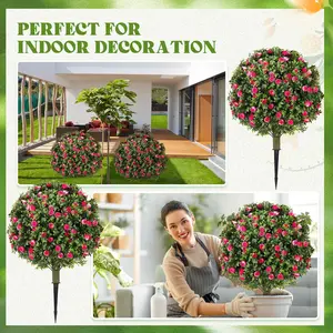 Wedding Decoration Artificial Rose Stake, Large Floral Arrangement, Indoor Outdoor Use, Durable and Low Maintenance