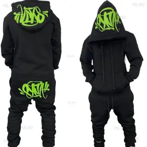 2025 Fashion Street Casual Sports Coat Trousers Sweater Suit Matching Clothing Set Streetwear