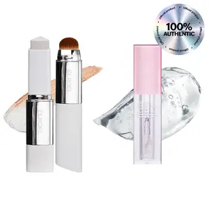 ELROEL Blanc Cover Cream Stick V 0.45 oz (202 Natural) and ELROEL Blanc Essential Lip Oil 0.15 fl oz (#01 Pure Lychee)