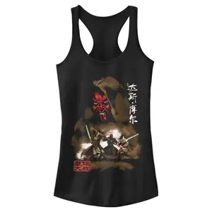 Junior's Star Wars Darth Maul Kanji Battle Racerback Tank Top