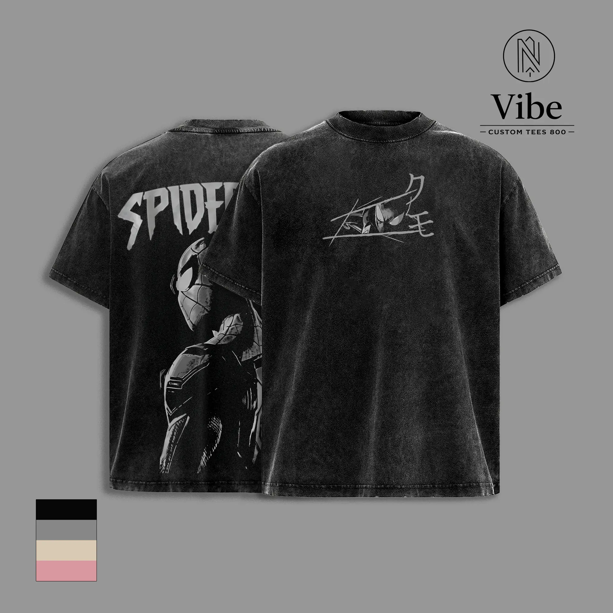 Dark Spidey Man Vintage Washed Graphic T-Shirt, Tank Top, Sweatshirt, Hoodie, Oversized Heavyweight Cotton Spider Hero Tee, Double Retro Comic Streetwear Shirt, Y2K Grunge Web Slinger Aesthetic, Premium Unisex Graphic Apparel, Fan Gift Merch