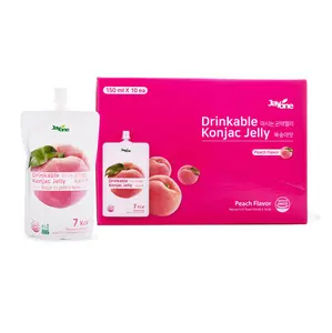 Jayone Drinkable Konjac Jelly, Peach Flavor 10ct