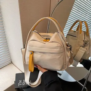 Women's Oxford Cloth Crossbody Bag, Lightweight Casual Shoulder Handbag, Versatile All-Season Accessory, Perfect for Daily Use & Travel, Flap Shoulder Bag