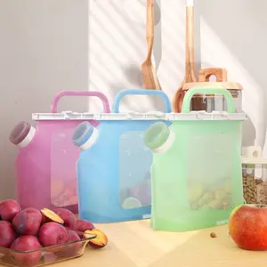 Silicone Food Storage Bags, Leak-Proof Reusable Freezer Safe Containers, Large Capacity Microwave Safe, Ideal for Kitchen Organization, Leakproof Container