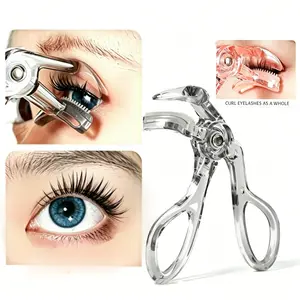 Beauty & Personal Care Wide-Angle Partial Eyelash Curler Set - 2-Piece with Comb, Precision Silicone Pad Tool, Single Item for Long-Lasting All-Day Curl, No Damage
