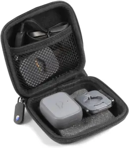 CASEMATIX Portable Pet GPS Tracker Case Compatible with Whistle 3 & Findster Duo Dustproof EVA Protection with Elastic Netting Interior - Durable Device Travel Case