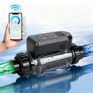 Salt Water Pool Chlorinator System – Smart Saltwater Chlorine Generator with Titanium Cell, App Control, Digital Panel, Self-Cleaning, for Pools up to 40,000 Gallons